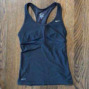Nike Dri-Fit Racerback Tank-Black-XS